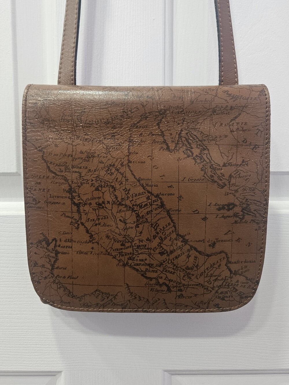 Patricia Nash Sigma Print Leather Crossbody Bag - Picture 12 of 13